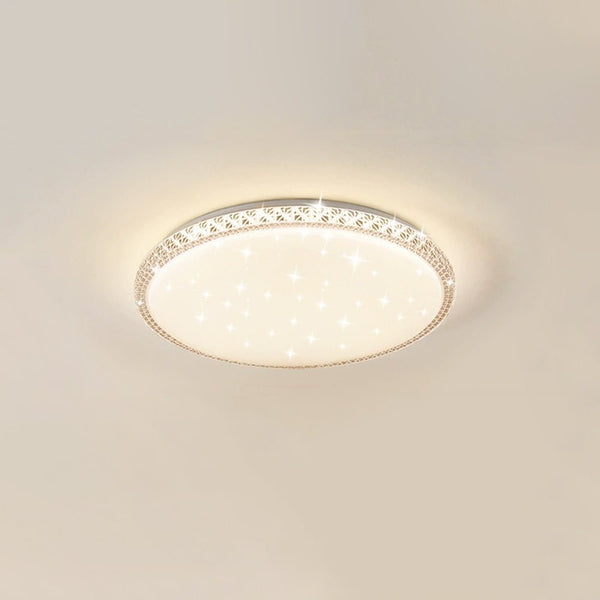 Thehouselights - Shining Crystal - inspired Glass Chandelier Flush Mount Ceiling - Ceiling Light - 50 cm. - 