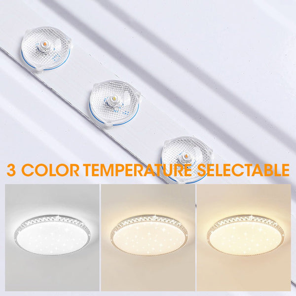 Thehouselights - Shining Crystal - inspired Glass Chandelier Flush Mount Ceiling - Ceiling Light - 50 cm. - 