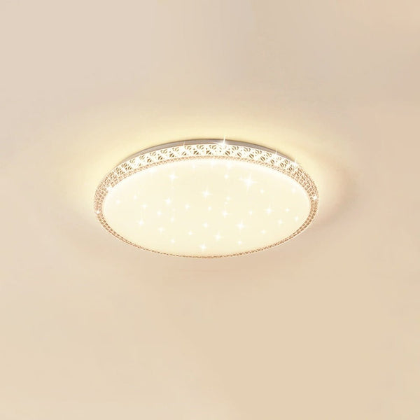 Thehouselights - Shining Crystal - inspired Glass Chandelier Flush Mount Ceiling - Ceiling Light - 50 cm. - 