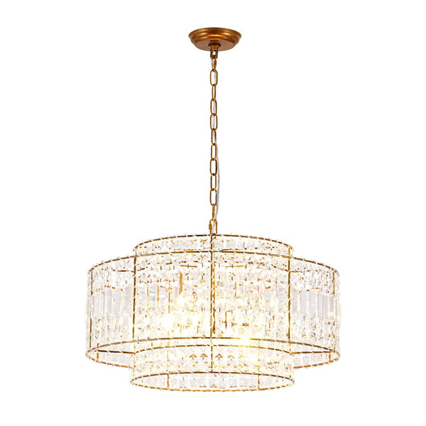 Thehouselights - Two - Tier Crystal Chandelier - Chandelier - 5 - Light - 