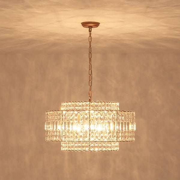 Thehouselights - Two - Tier Crystal Chandelier - Chandelier - 5 - Light - 