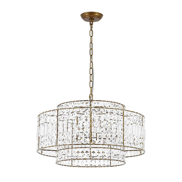 Thehouselights - Two - Tier Crystal Chandelier - Chandelier - 5 - Light - 