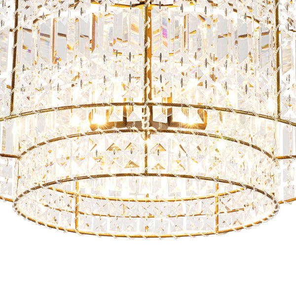 Thehouselights - Two - Tier Crystal Chandelier - Chandelier - 5 - Light - 