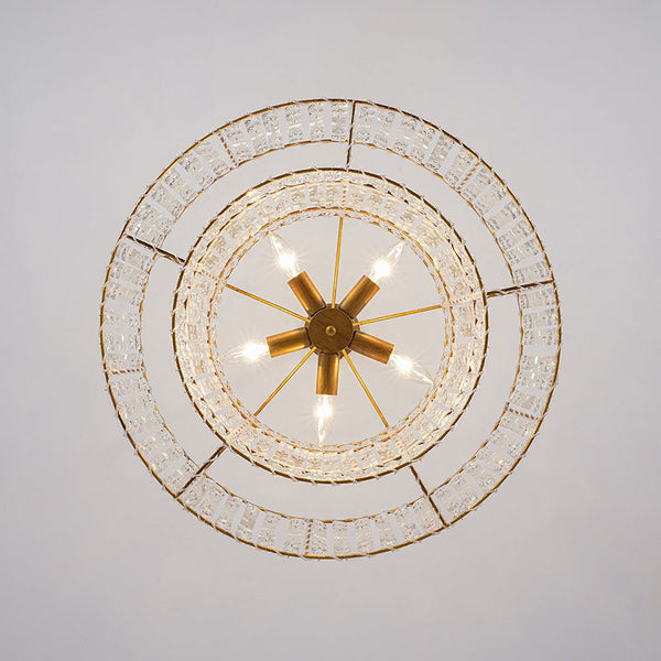 Thehouselights - Two - Tier Crystal Chandelier - Chandelier - 5 - Light - 