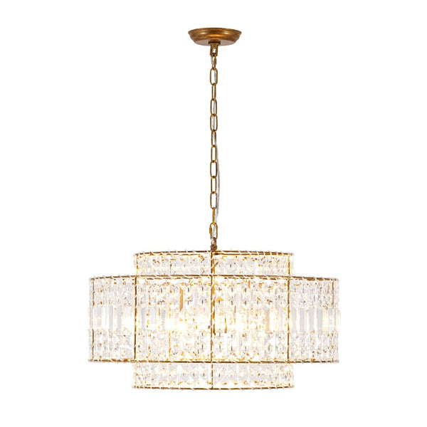 Thehouselights - Two - Tier Crystal Chandelier - Chandelier - 5 - Light - 