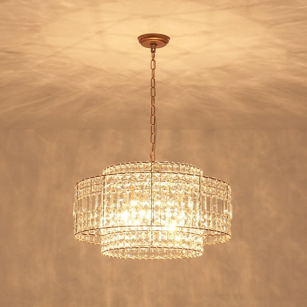 Thehouselights - Two - Tier Crystal Chandelier - Chandelier - 5 - Light - 