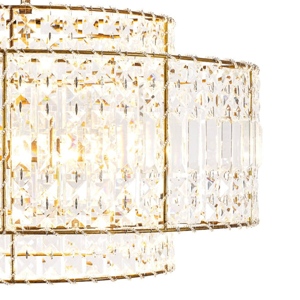 Thehouselights - Two - Tier Crystal Chandelier - Chandelier - 5 - Light - 
