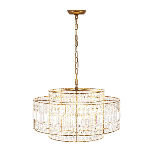 Thehouselights - Two - Tier Crystal Chandelier - Chandelier - 5 - Light - 