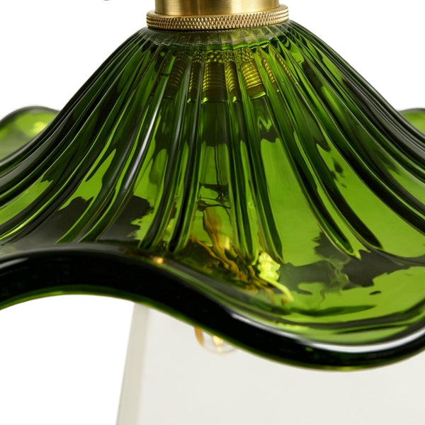 Thehouselights-Wave Floating Glass Pendant Lighting-Pendant-Green-