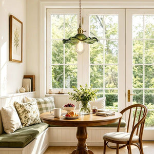 Thehouselights-Wave Floating Glass Pendant Lighting-Pendant-Green-