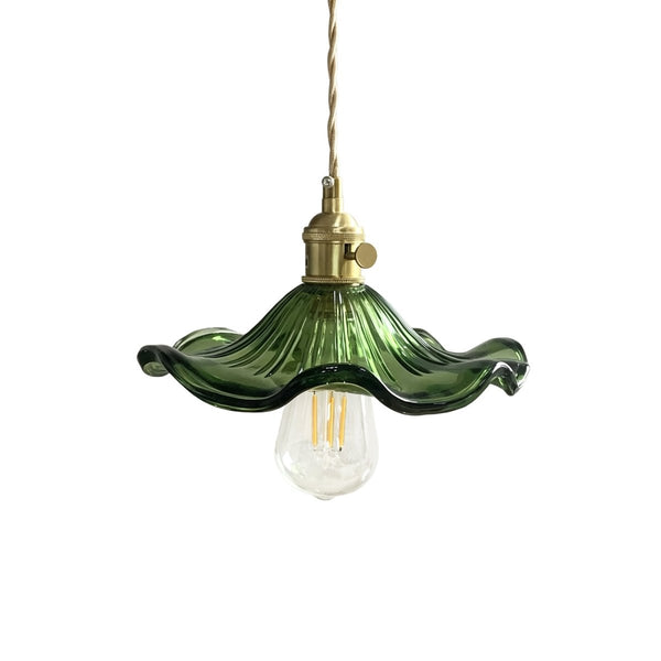Thehouselights-Wave Floating Glass Pendant Lighting-Pendant-Green-