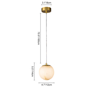 Transmission Pendant Light in Marble Diffuser
