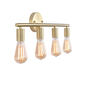 Kitchen Lightie-Retro Chic 4-Light Dimmable Gold Armed Wall Sconce Lighting-Wall Lights--