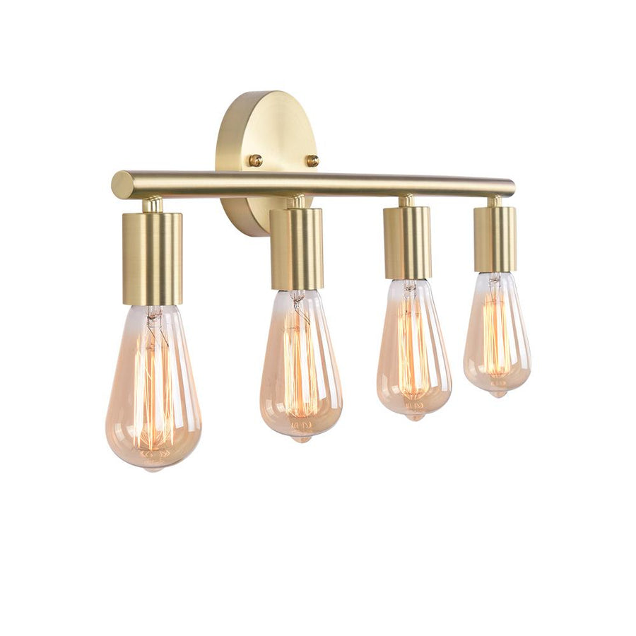 Kitchen Lightie-Retro Chic 4-Light Dimmable Gold Armed Wall Sconce Lighting-Wall Lights--