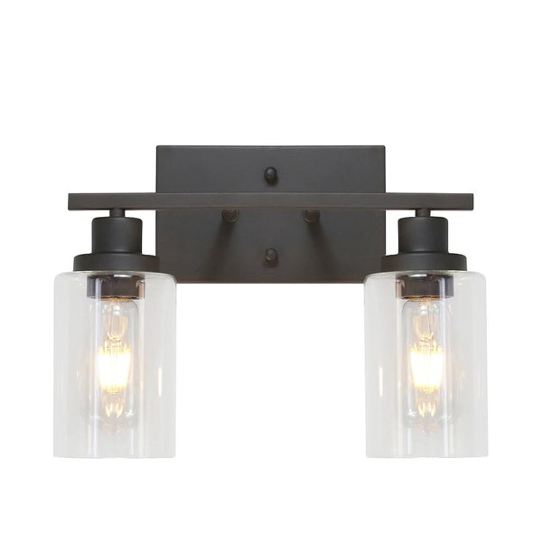 Kitchen Lightie-Understated Modern Clear Glass Shades Wall Light Fixture-Wall Lights--