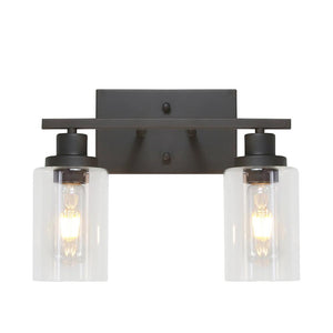 Kitchen Lightie-Understated Modern Clear Glass Shades Wall Light Fixture-Wall Lights--