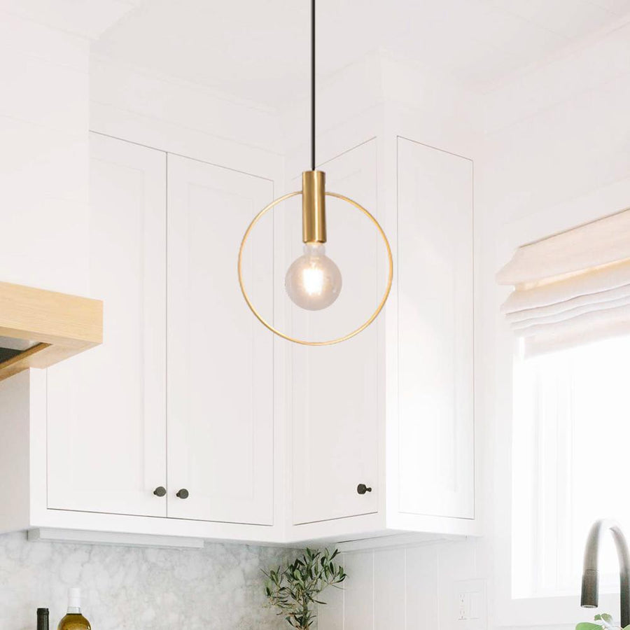 Kitchens Lightie-Kitchen 1-Light Single Geometric Pendant Light-Pendants-7"-