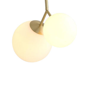 Kitchens Lightie-Mid-Century Modern Kitchen 2-Light Globe Pendant Light-Pendants--