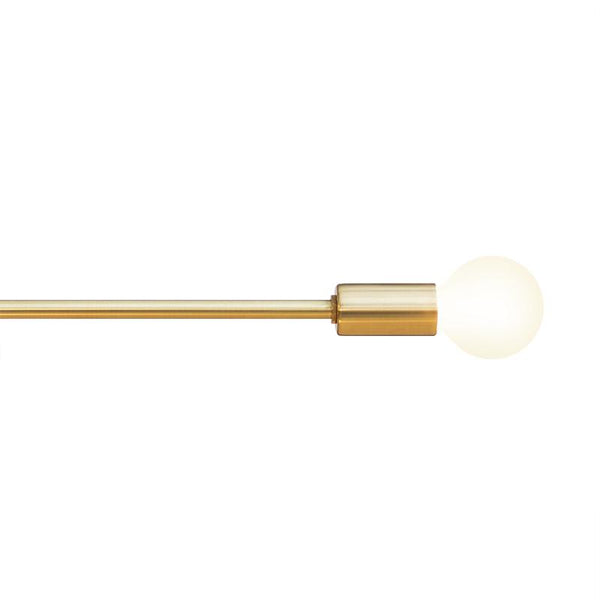 Kitchens Lightie-Mid-Century Modern Polished Brass Linear Chandelier Light-Chandelier--