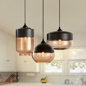 Kitchens 'n Lights-1-Light Hand Blown Glass kitchen pendant lighting-Pendant-A-