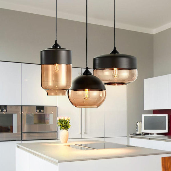 Kitchens 'n Lights-1-Light Hand Blown Glass kitchen pendant lighting-Pendant-A-