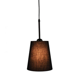 Kitchens 'n Lights-1-Light Single Flax Textured Black Cylinder Pendant Light-Pendants-Default Title-