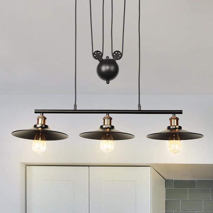 3Light Dome Kitchen Island Chandelier Thehouselights, Kitchen Island