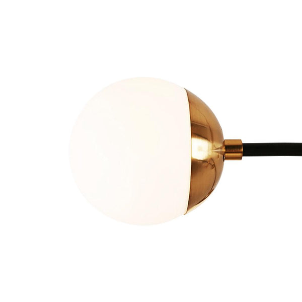 Kitchens 'n Lights-6/8 - Light Brass Sputnik Modern Linear Chandelier-Chandelier-6 Bulbs-