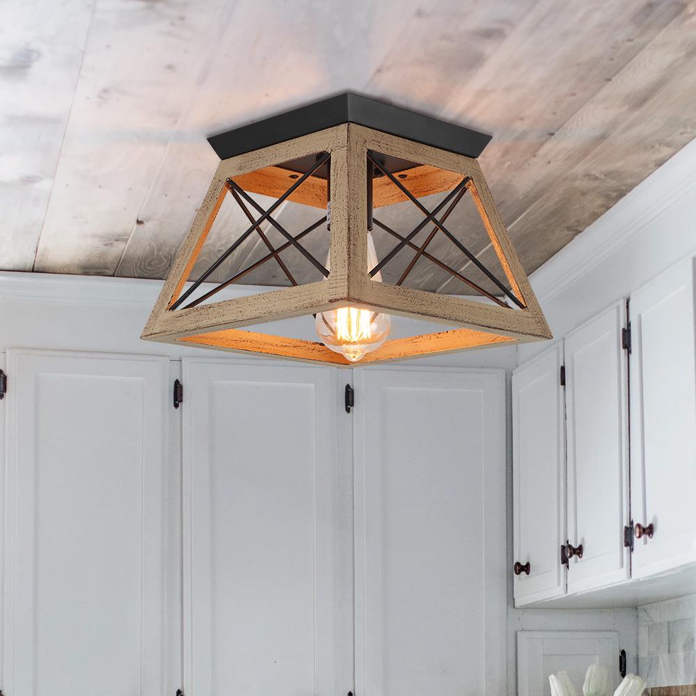 Rustic Farmhouse Ceiling Rustic, Flush Mount Indoor Ceiling Fans Bed