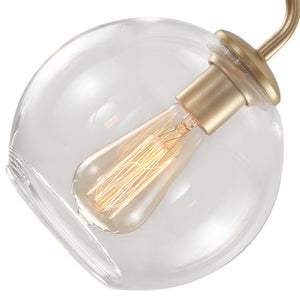 Kitchens 'n Lights-Mid-Century Modern Classic Blown Glass Bubble Chandelier-Chandelier-Brass-