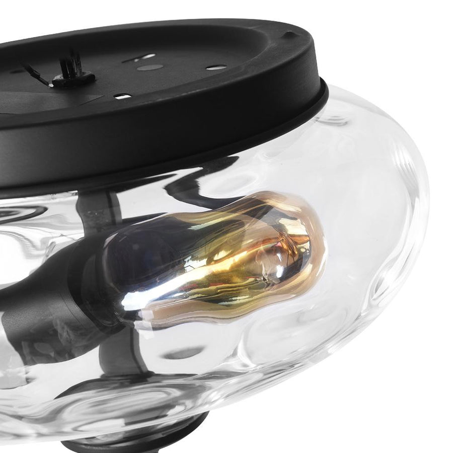 Thehouselights-Mid-Century Modern Glass Bowl Flush Mount Ceiling Light-Flush Mount-Default Title-