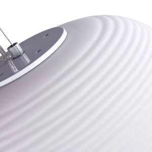 Kitchens 'n Lights-Modern 1 Light Lantern Ribbed Glass Pendant Light-Pendant-S-