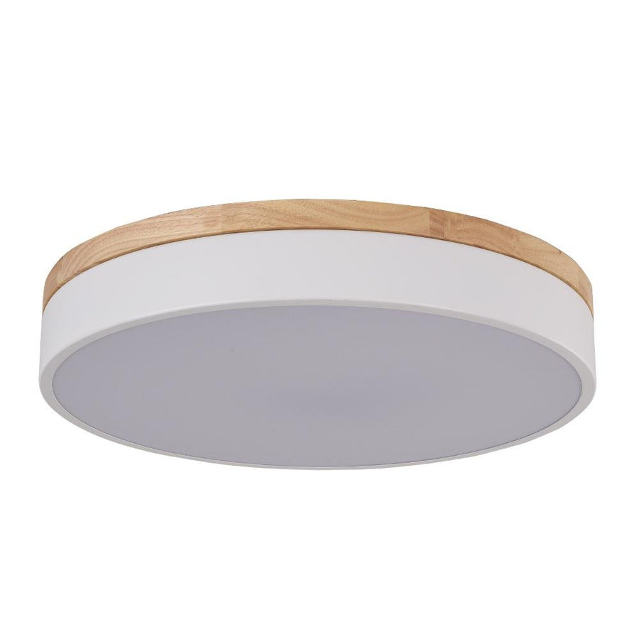 Kitchens 'n Lights-Modern 1-Light LED Flush Mount Drum Light-Flush Mount-30 cm-White