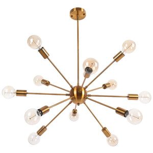 Kitchens 'n Lights-Modern 8/12-Light Sputnik Sphere Chandelier-Chandelier-12 bulbs-Gold