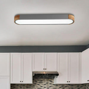 Thehouselights-Modern Dimmable Integrated LED Ceiling Light-Flush Mount- Gray