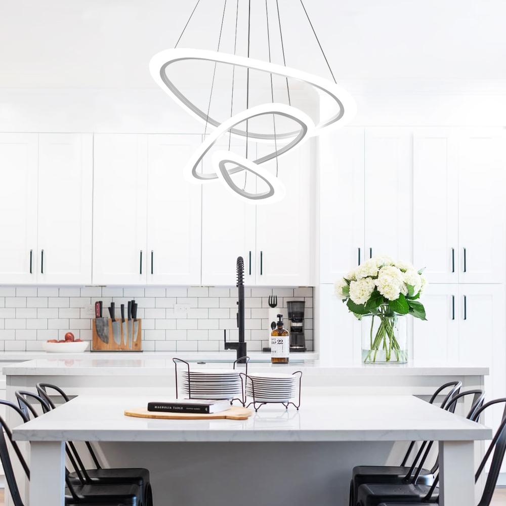 Modern LED Chandelier Lighting | Thehouselights, Modern Geometric ...