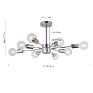 Kitchens 'n Lights-Modern Sputnik Sphere Chandelier in Chrome-Chandelier-Default Title-