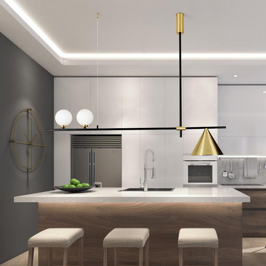 Modern 3-Light Chandelier for Kitchen Island | Thehouselights, Kitchen ...