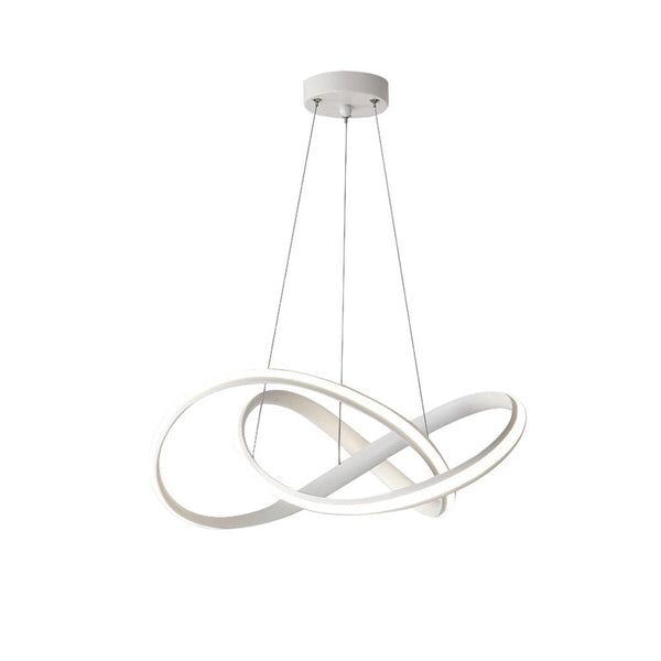 Kitchens 'n Lights-Modern Twisted Ribbon LED Chandelier Light-Chandelier-White-Warm
