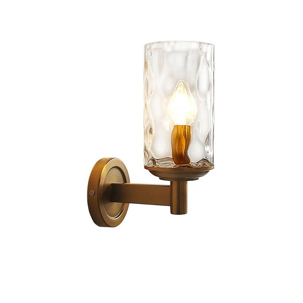 Thehouselights-1-Light Armed Wall sconces in Glass Shade-Wall Lights--