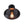 Load image into Gallery viewer, Thehouselights-1-Light Black Pot Lid Semi Flush Mount-Ceiling Light--
