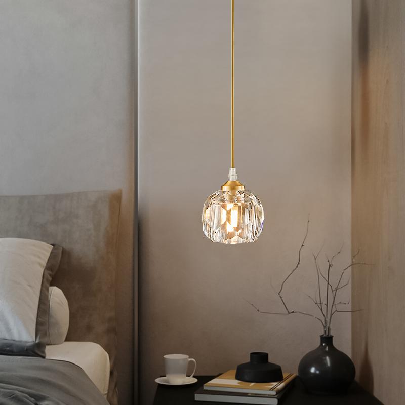 affald dele Hane 1-Light Crystal Mini Pendant Light Fitting for Dining Room | Bedroom Ceiling  Pendant lights – Thehouselights