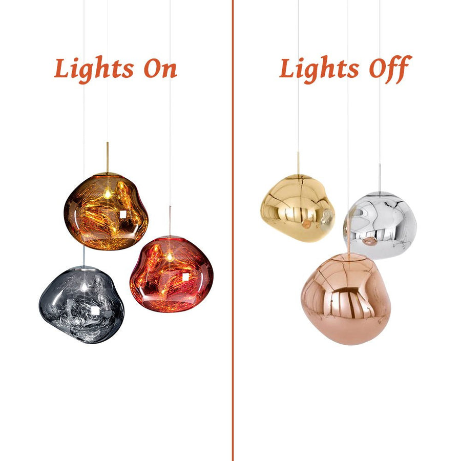 Thehouselights-1-Light Melt Kitchen Pendant Light-Pendant--