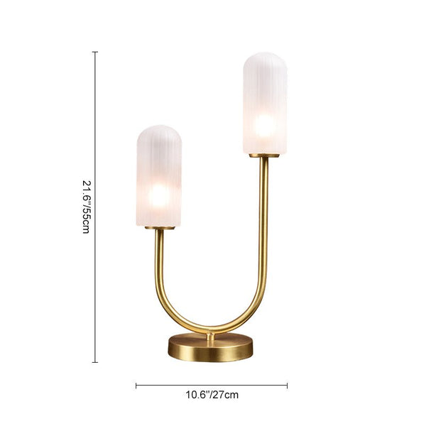 Thehouselights-2 Light Arched Table Lamp-Table Lamp--