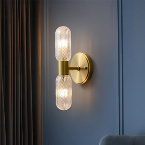 Thehouselights-2-Light Cylinder Wall Sconce Up and Down-Wall Lights--
