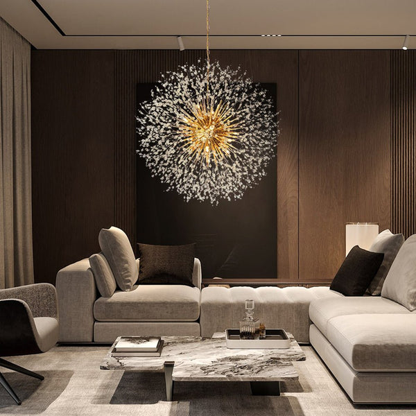 Thehouselights-20-Light Oversized Large Luxury Sputnik Firework Chandelier-Chandelier-Brass-