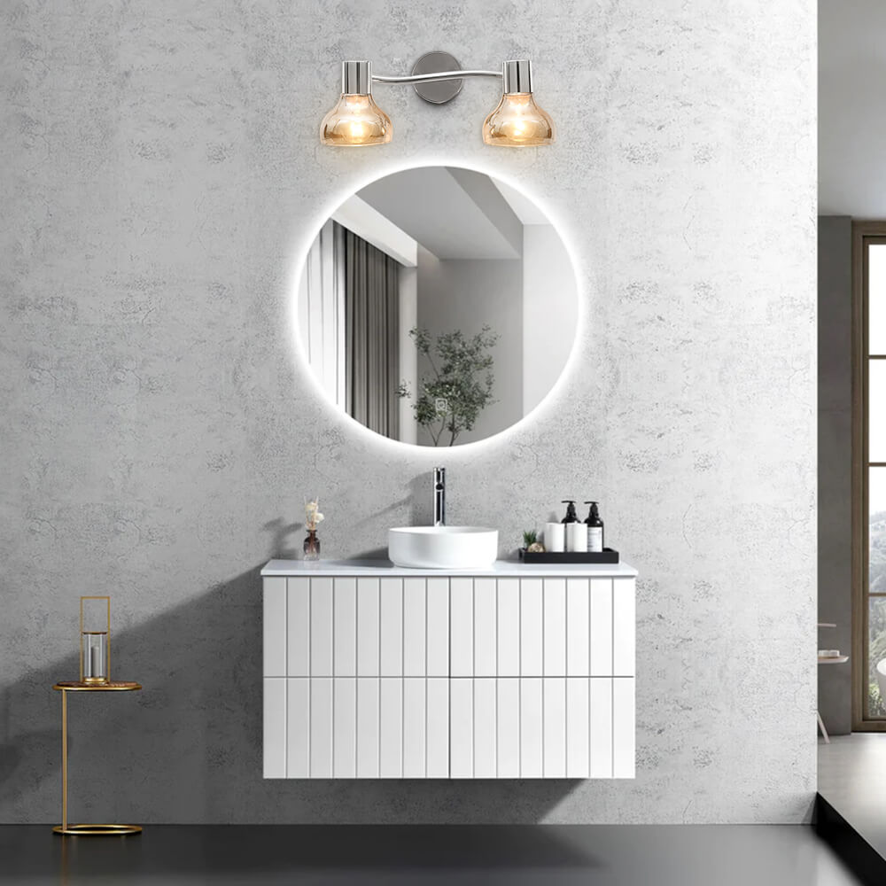 2/4 Licht moderne lineare Schienenbeleuchtung gebogene Wandleuchten für die  Küche | Badezimmerspiegelleuchte