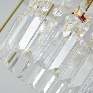 Thehouselights-3-Light Clear Crystal Shade Multi Pendant Light-Pendant--
