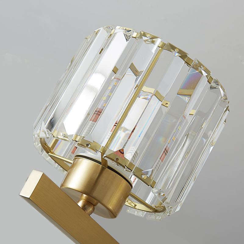 Thehouselights-3 Light Crystal Shaded Sputnik Chandelier-Chandelier--