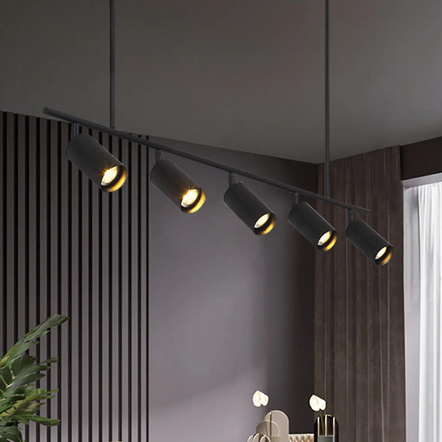 5-Light Kitchen Linear Track Lighting Chandelier |Island Suspension ...